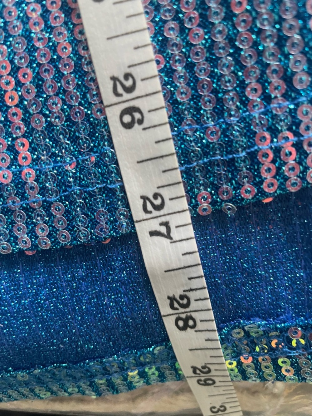 POL Sequin Long Sleeve Top – Blue Ocean (Large) New - Picture 9 of 11